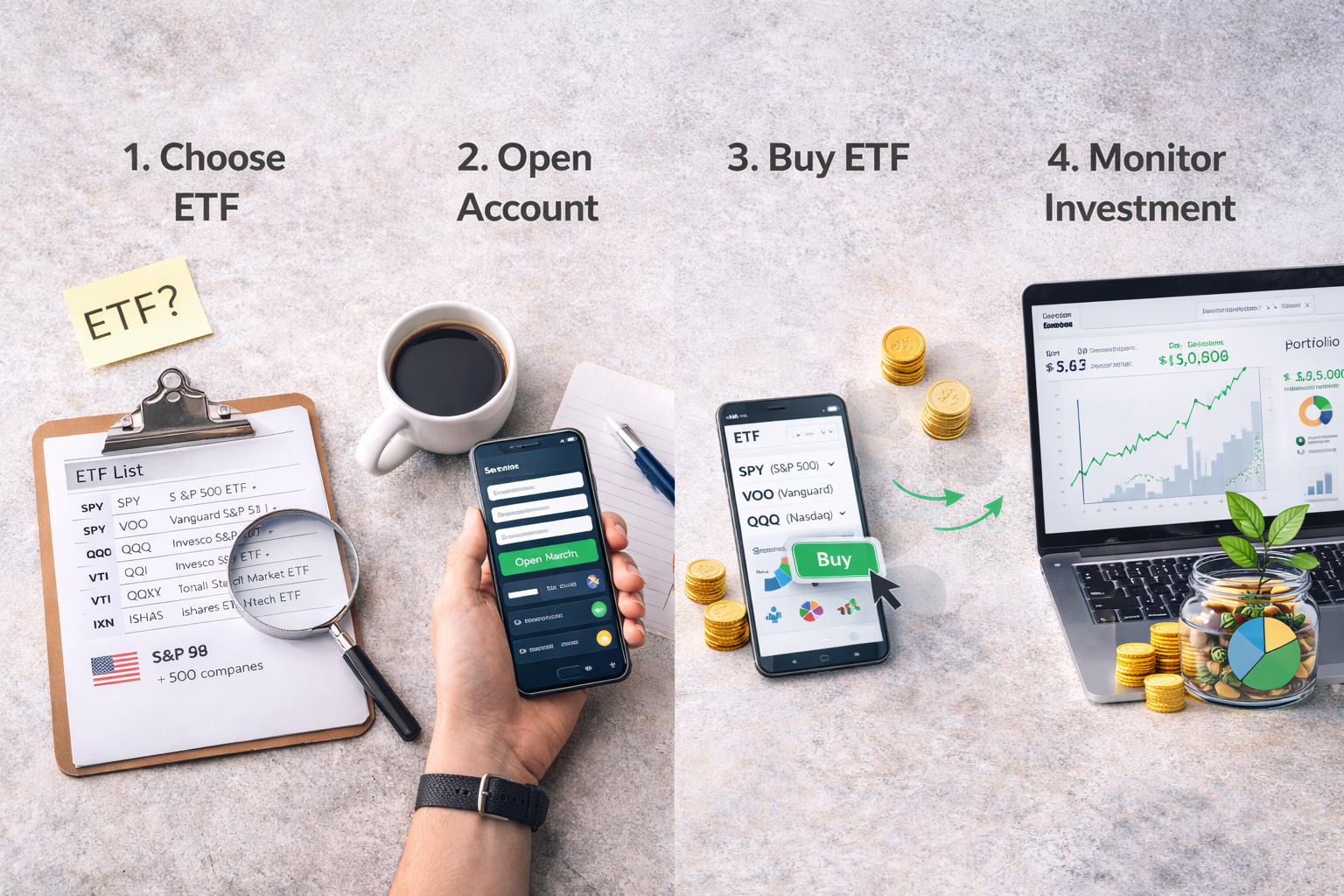 🇺🇸 How to Invest in ETFs Step by Step (2026 Guide)