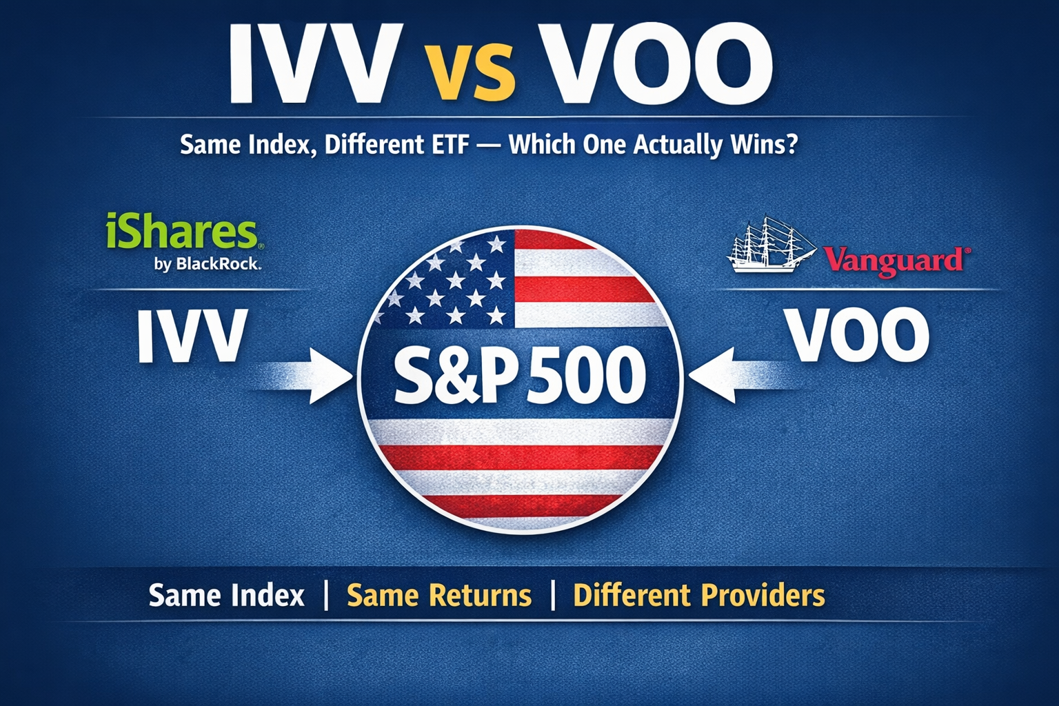 IVV vs VOO: Same Index, Different ETF — Which One Actually Wins?